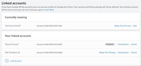 xfinity xchange login|How to link, unlink, and switch between multiple Xfinity accounts.